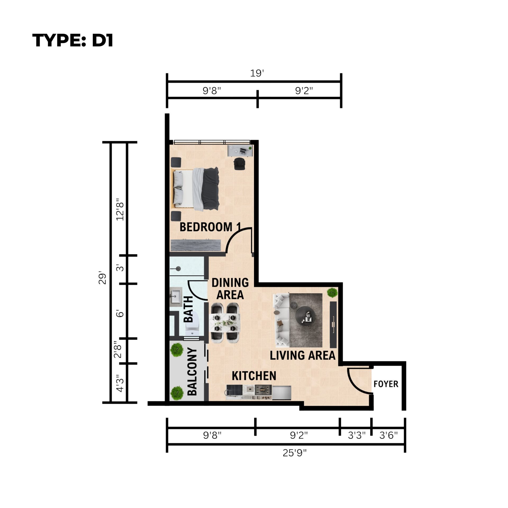 Alam Pesona Phase 2 Type D1 floor plan