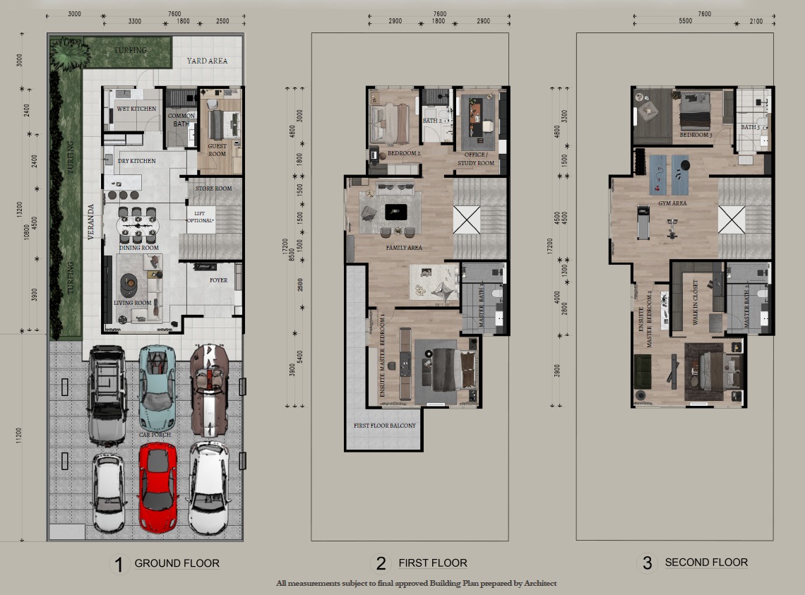 Villa D'Aru Layout Plan